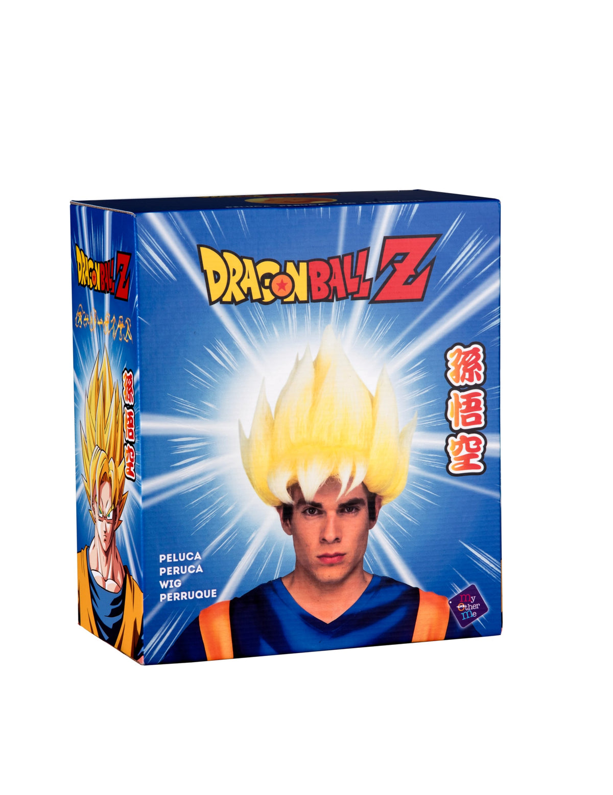Boîte d'emballage de la perruque Super Saiyan Goku Dragon Ball™ pour adulte
