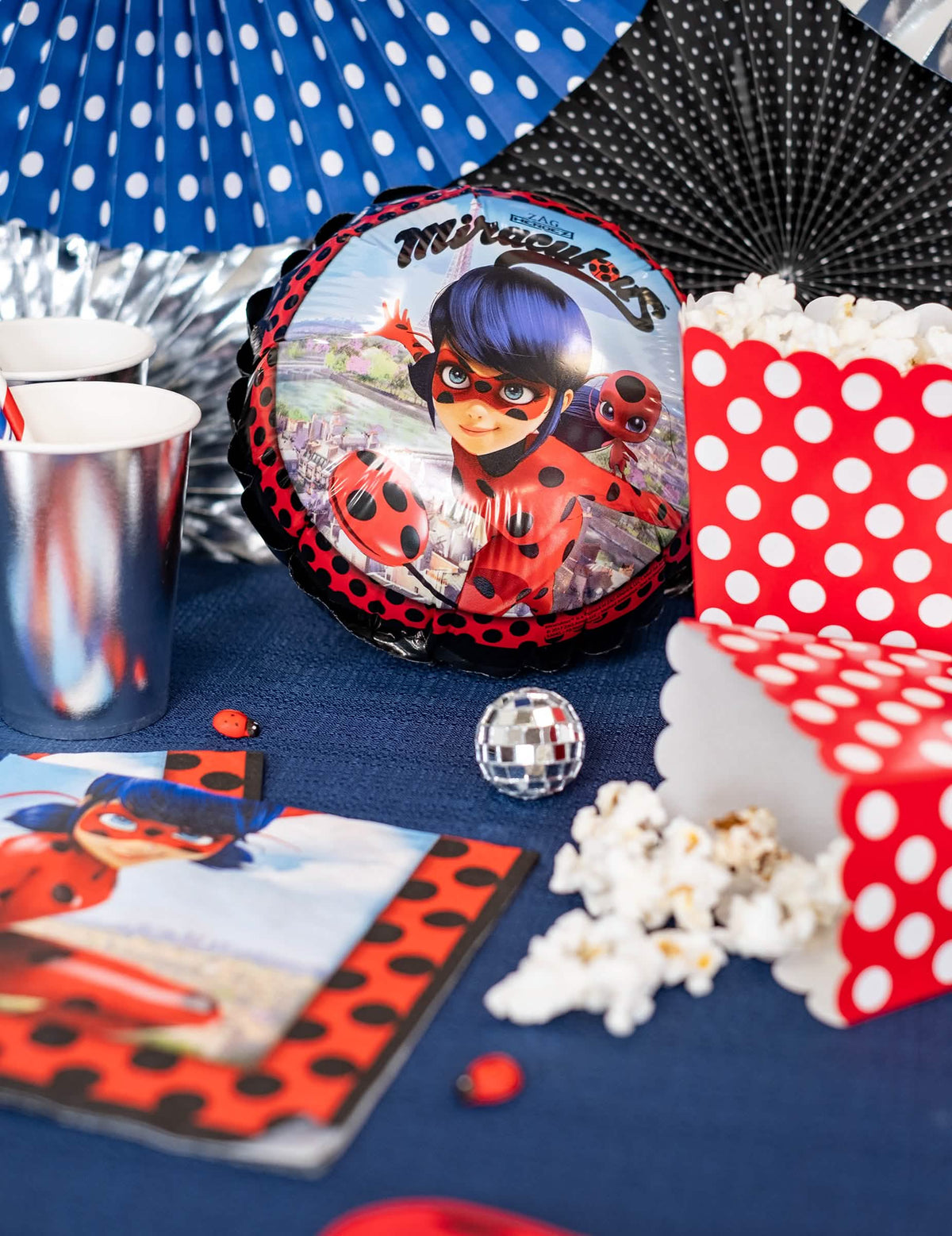 Decoração de festa com balão de alumínio Ladybug