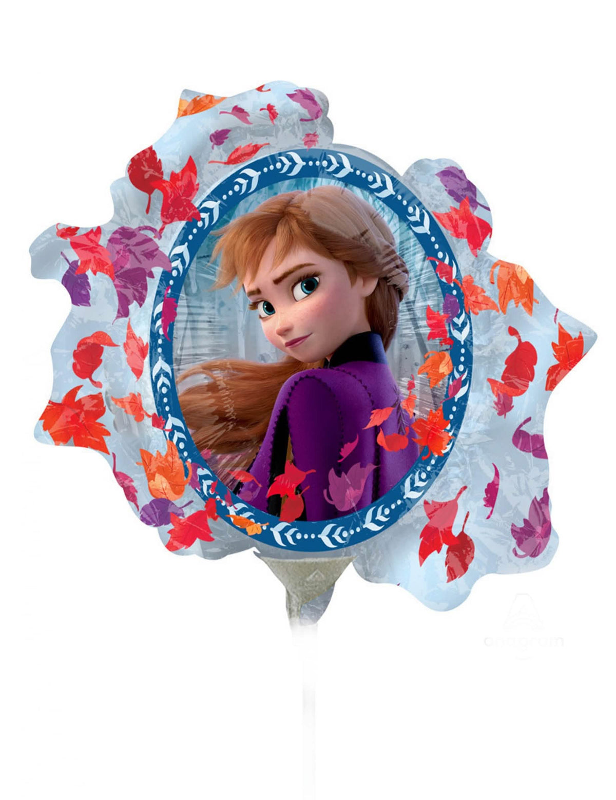 Face com Anna do balão de alumínio Elsa e Anna Frozen 2