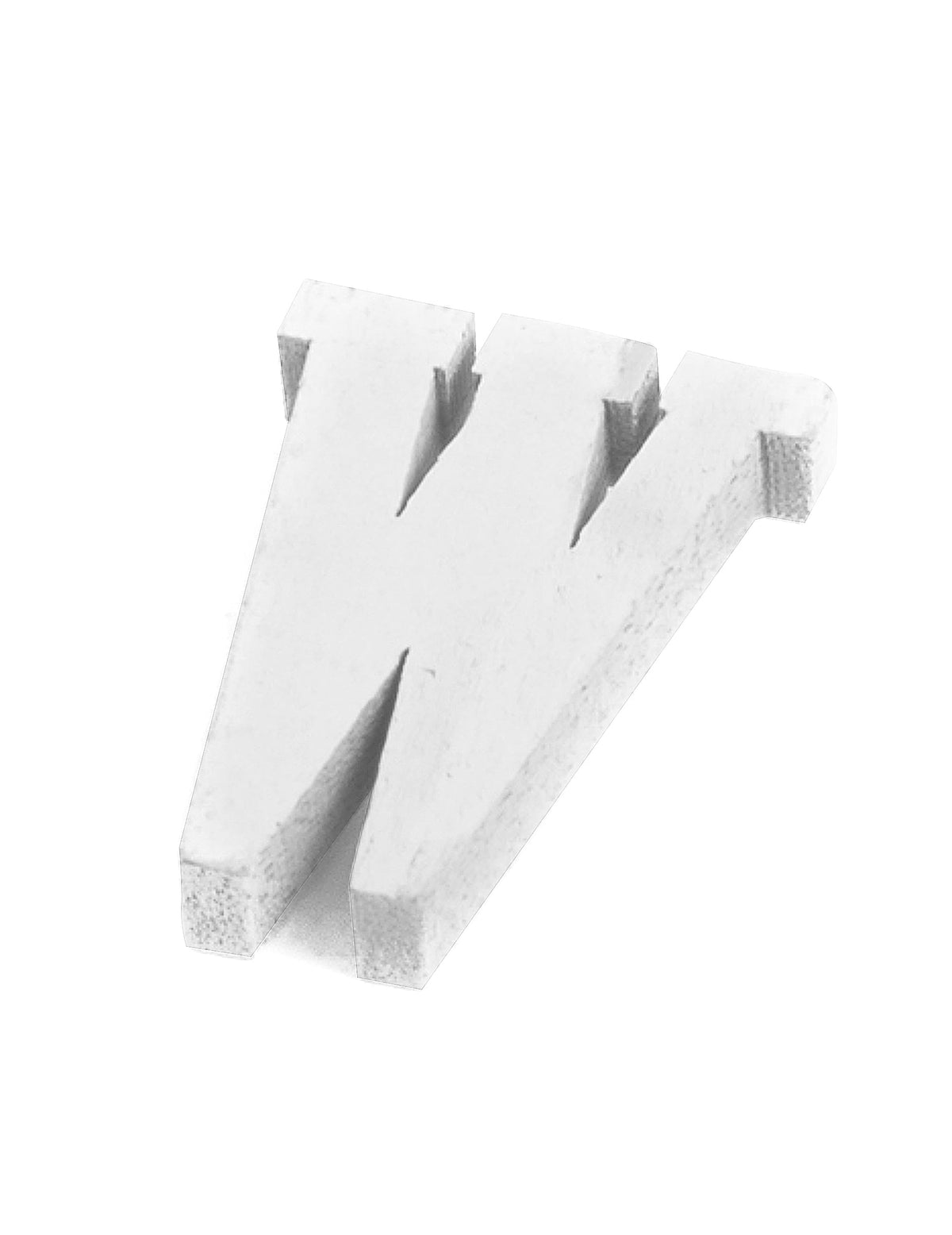 Lettre W en bois pour mariage blanc