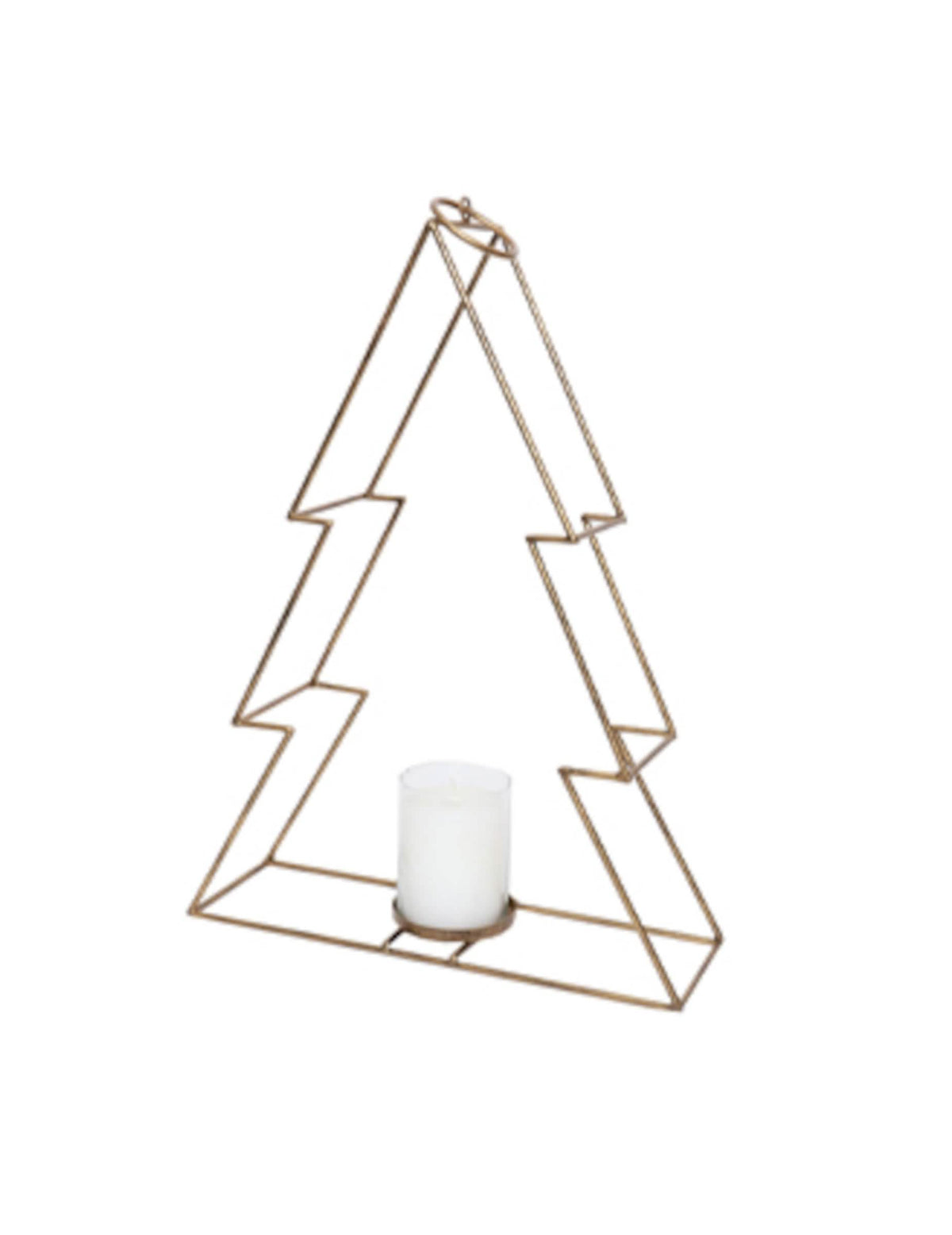 Candeeiro de árvore para decoração elegante em metal dourado