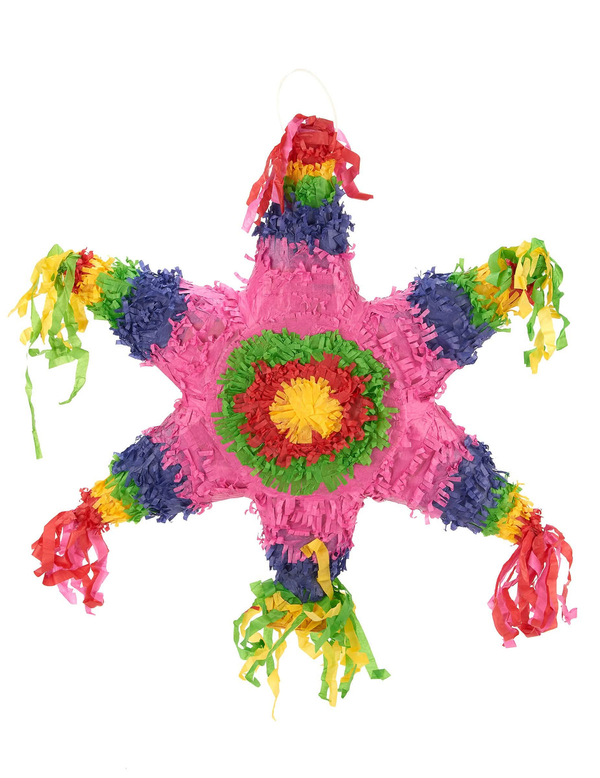 Piñata Estrela mexicana para festa multicores