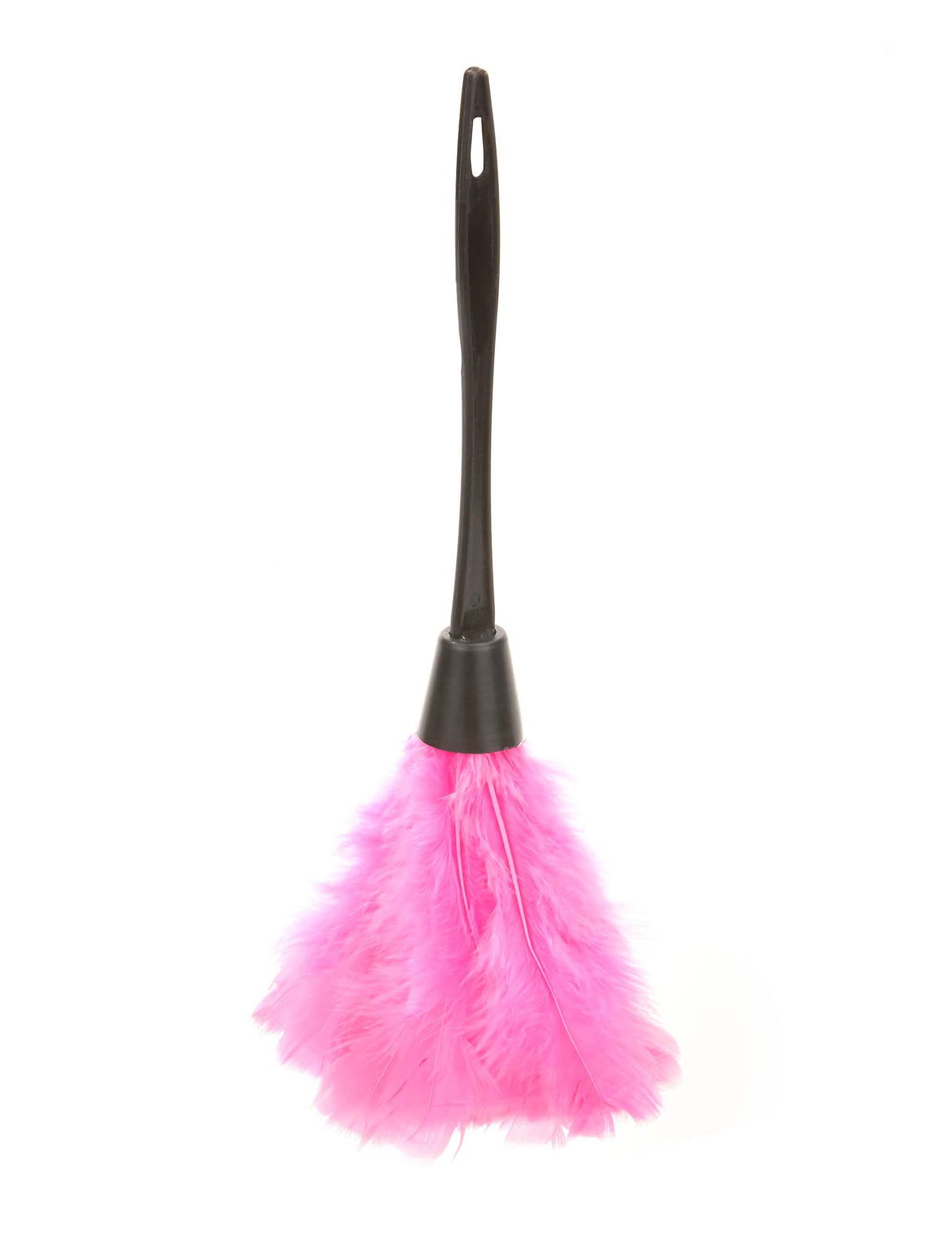 Plumeau rose pour adulte avec plumes roses et manche noir