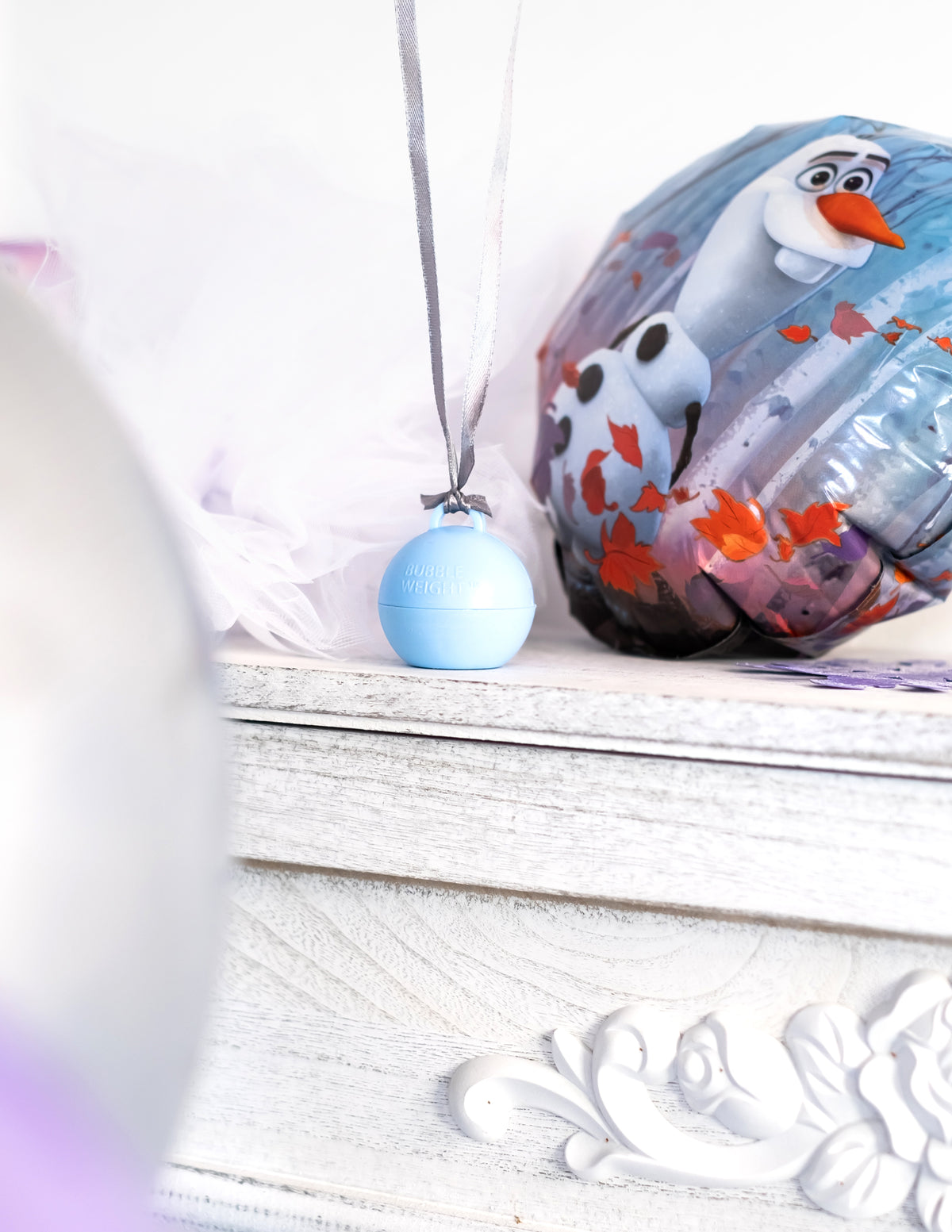 Mise en scène thématique du poids ballon hélium pour décoration