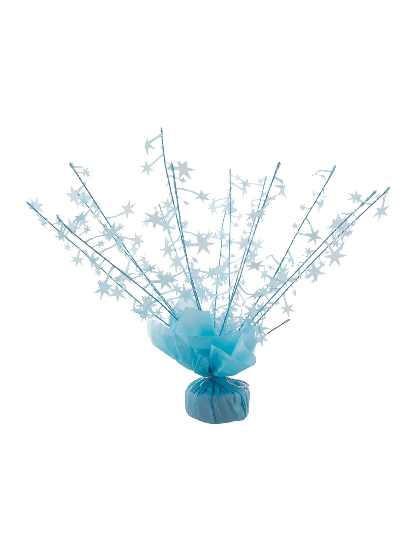 Poids pour ballon hélium étoiles pour fête bleu