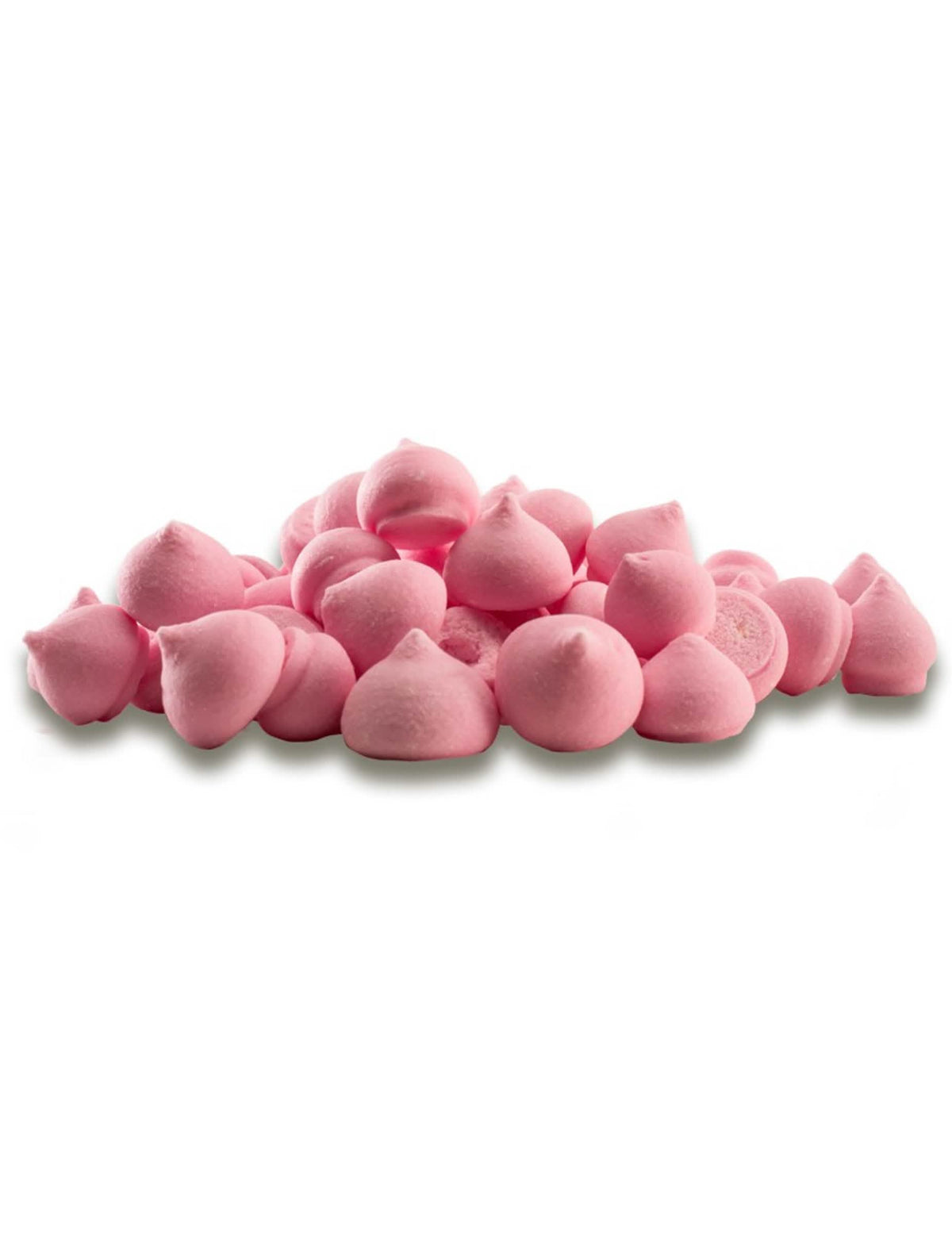 Pequenos suspiros de açúcar decoração de bolo cor-de-rosa