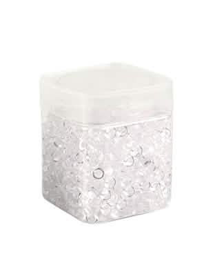 Vue du pot de perles de pluie pour décoration de table
