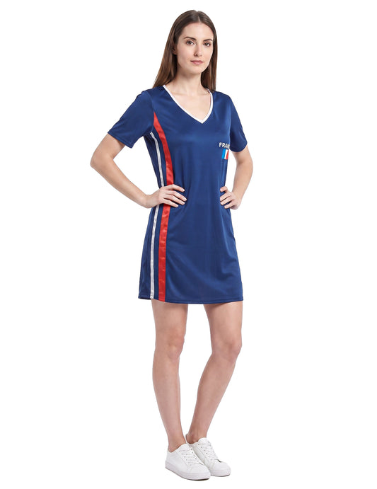 Vestido feminino de torcedora da França