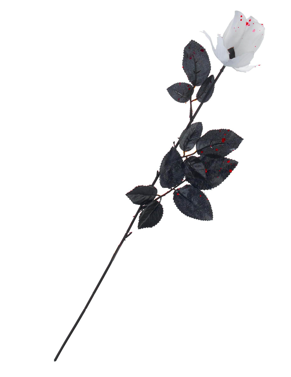 cor de rosa ensanguentada halloween para adulto branca e preta