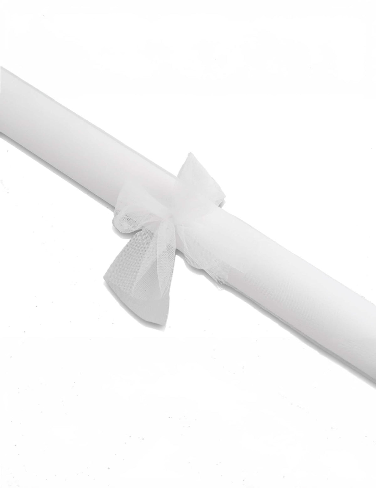 Rolo de tule branco para casamento
