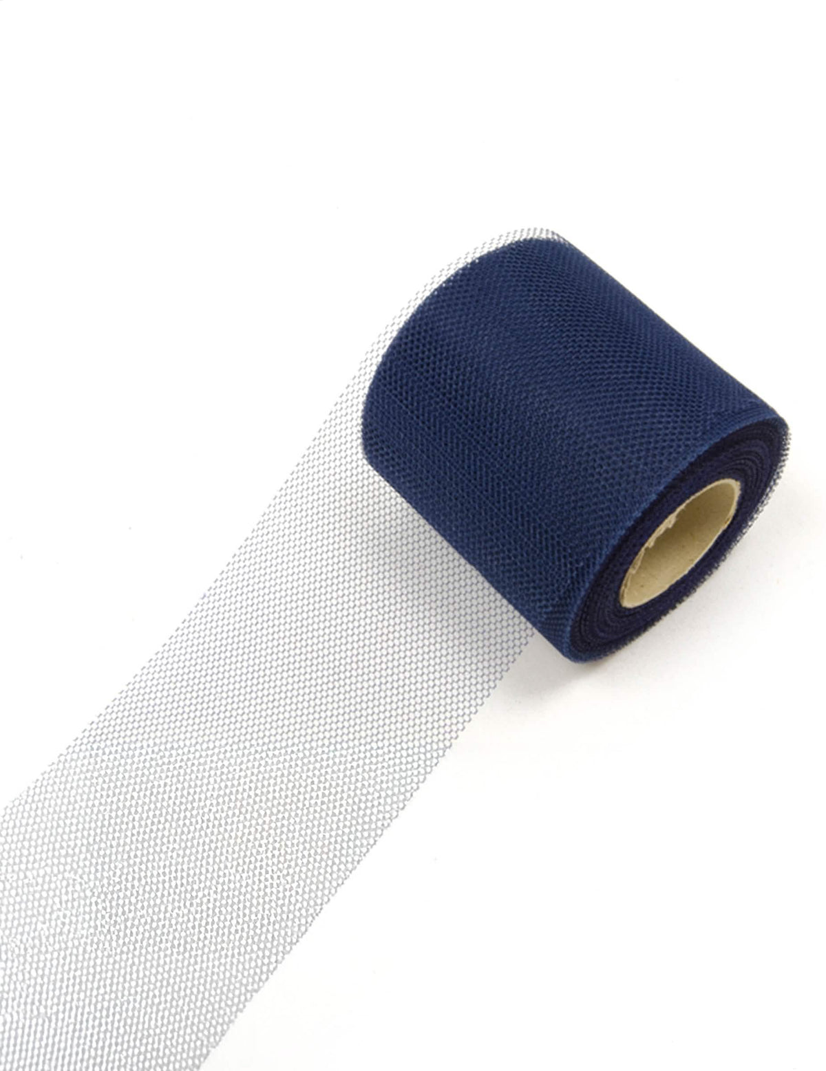 Rolo de tule azul-marinho
