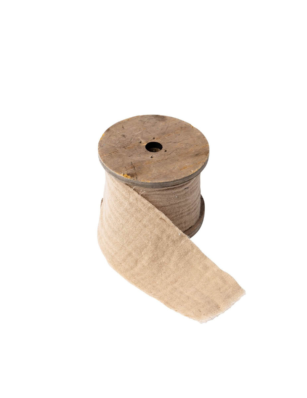 Fita de gaze de algodão estilo boémio para decoração bege