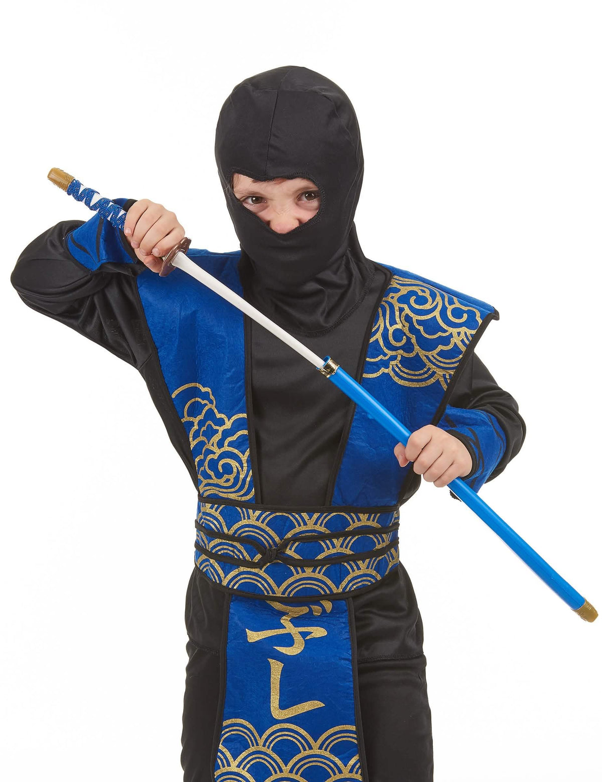 Detalhe da lâmina e do punho do sabre de ninja