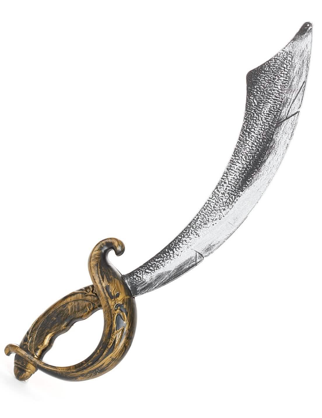 Vista de perfil do sabre de pirata para criança