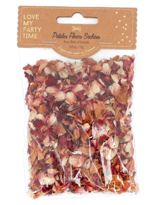 Pétalas de flores secas 10g