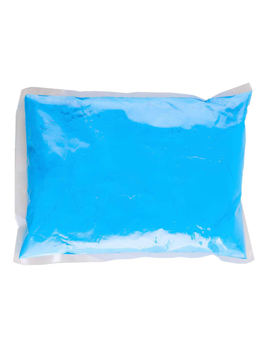 Vue de face du sachet de poudre à effet Holi pour fête