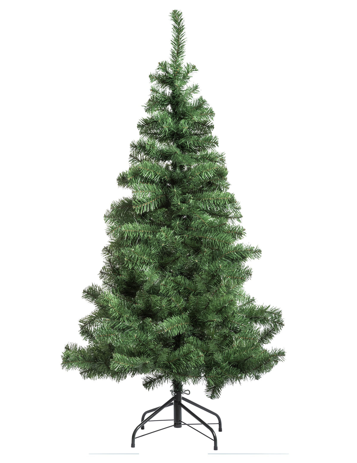 Sapin artificiel de Noël pour décoration vert sur pied avec branches volumineuses