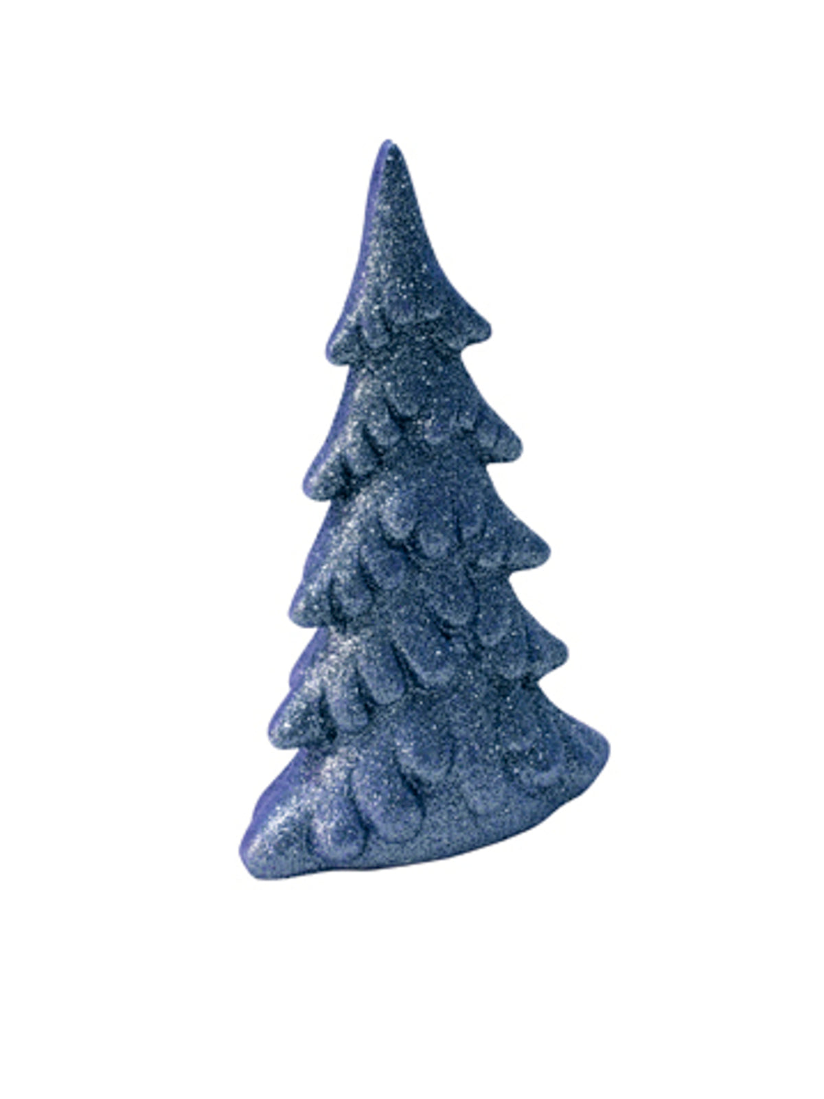 Sapin en résine pailleté bleu marine
