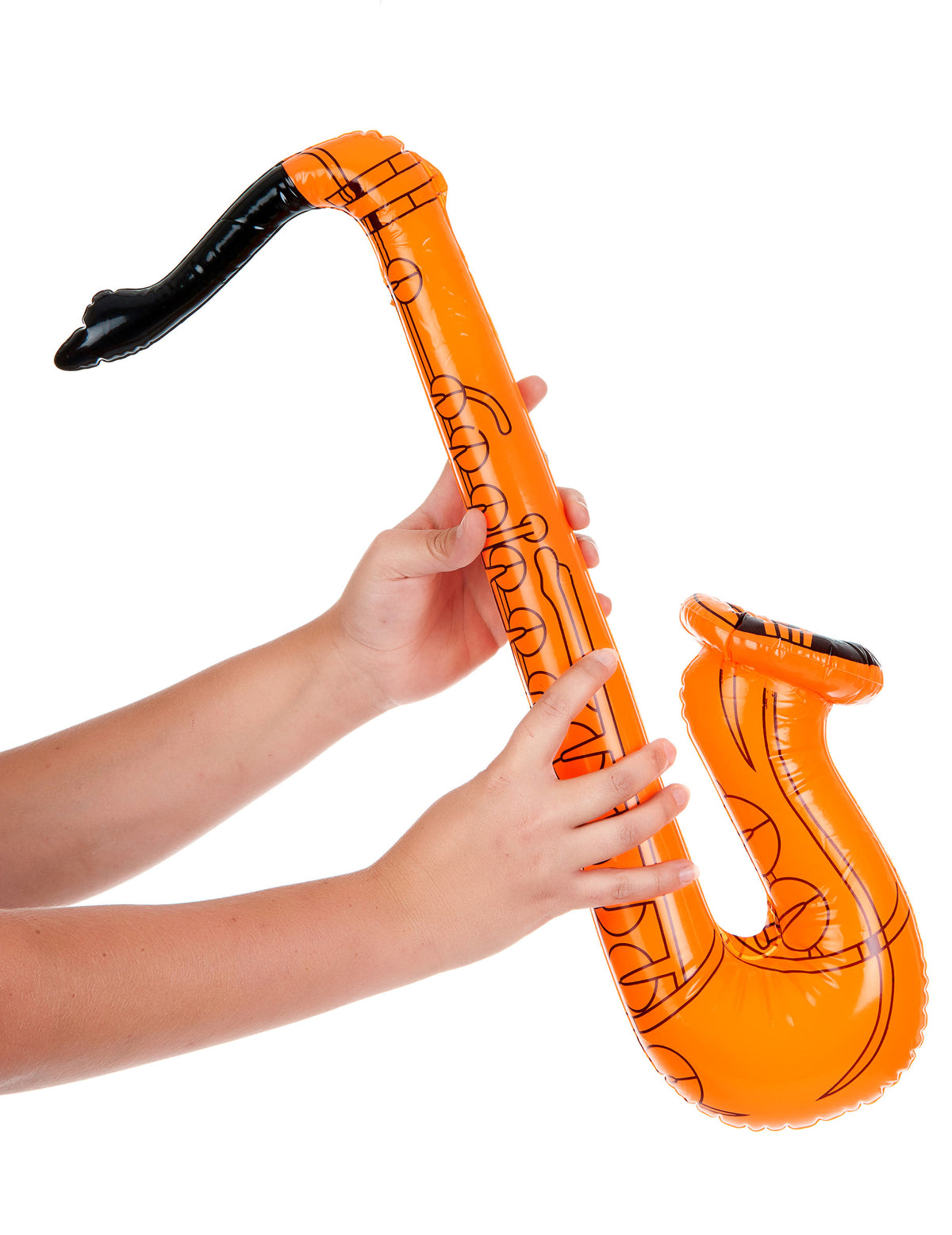 Mise en situation du saxophone gonflable pour adulte