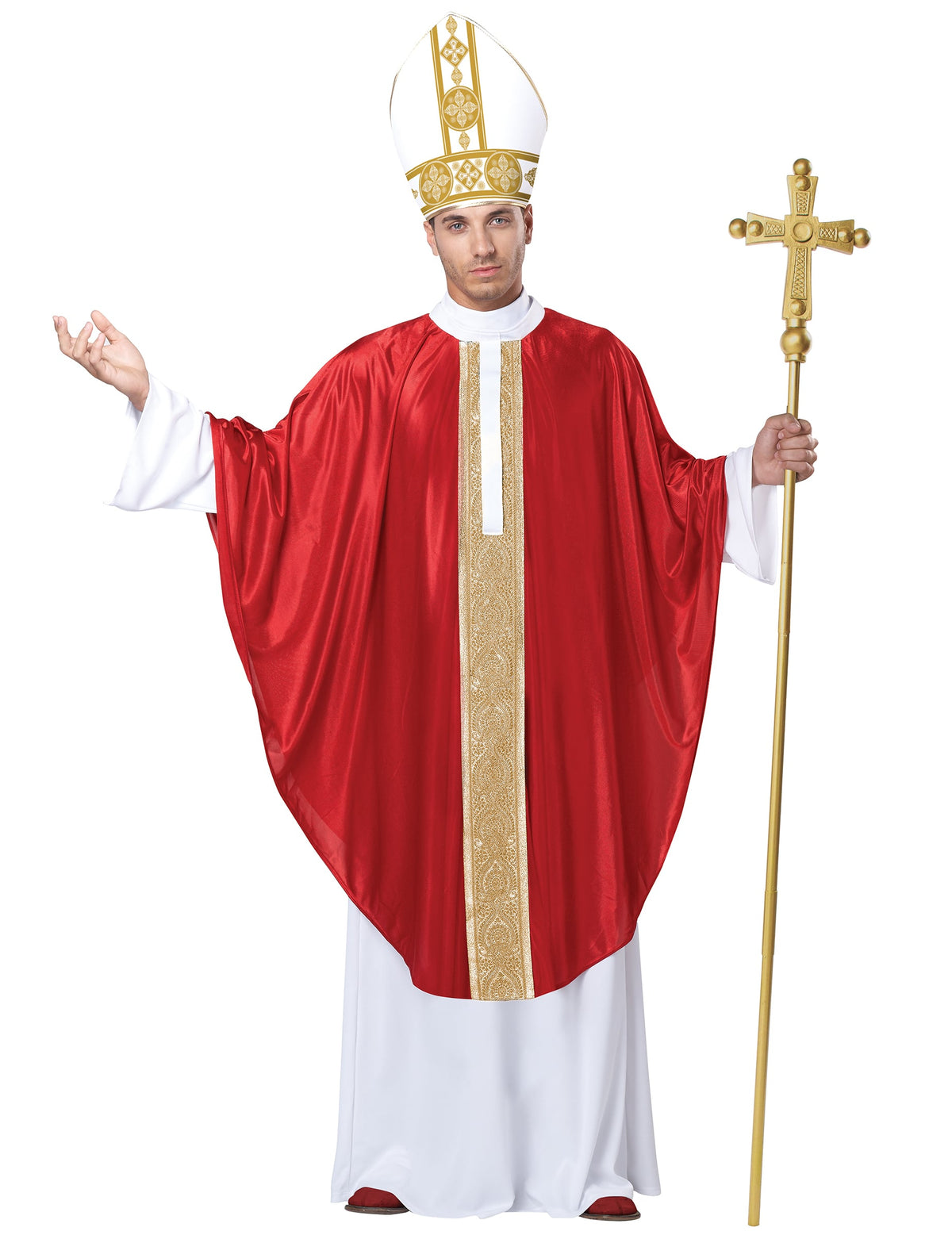 Vue d'ensemble du sceptre de pape pour adulte