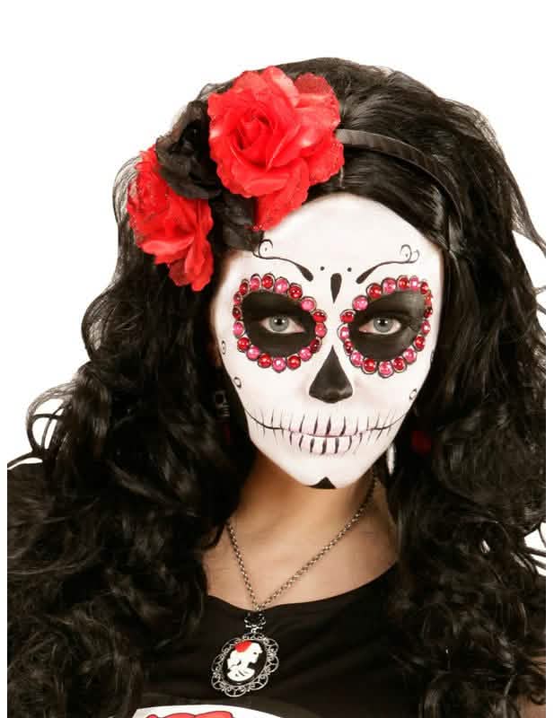 Encenação da tiara Dia de los muertos