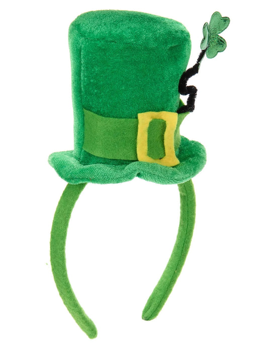 Bandolete mini chapéu trevo mulher São Patrício