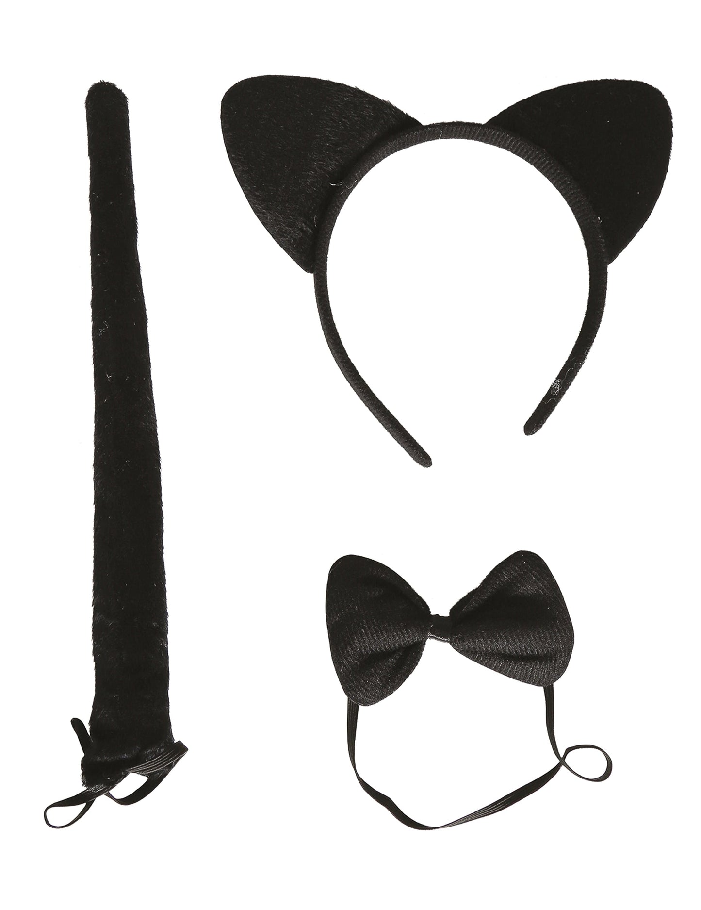 Conjunto de gato preto para adulto
