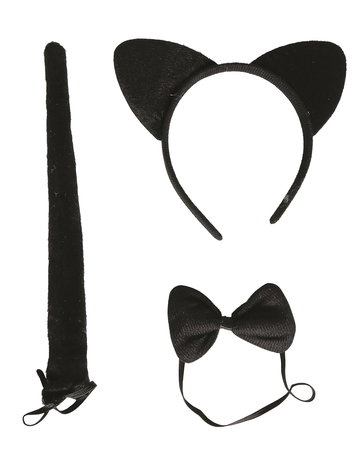 Conjunto de gato preto para adulto