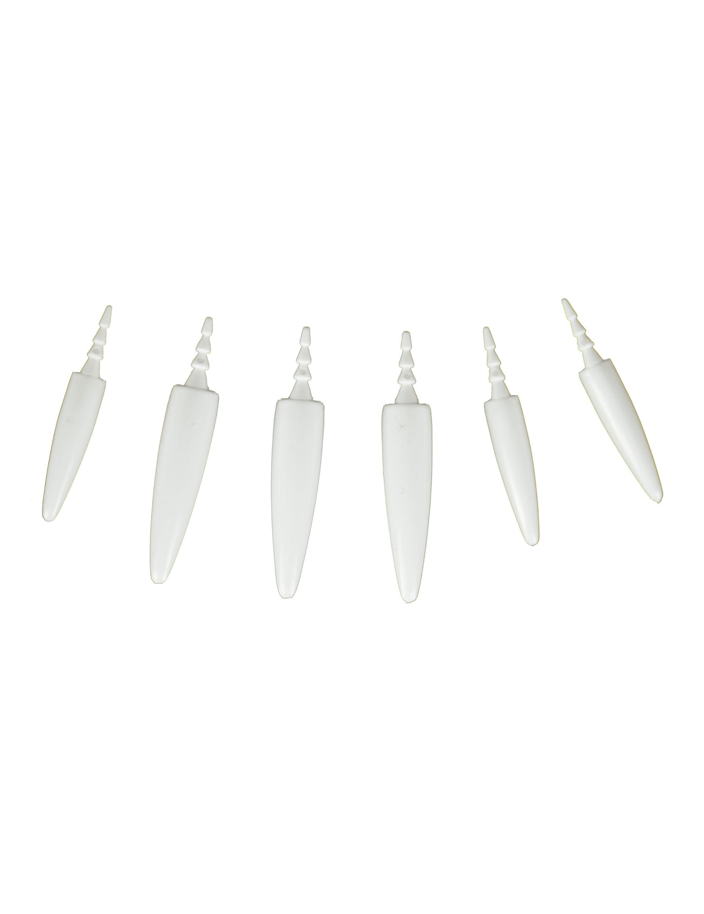 Set de 20 dents pour citrouille blanches en plastique