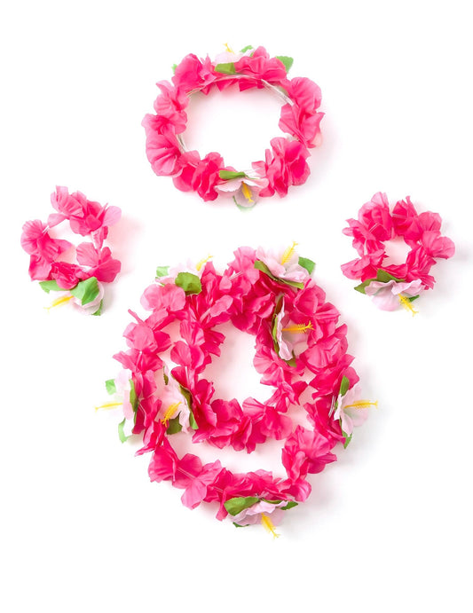 Kit Hawaí rosa - adulto