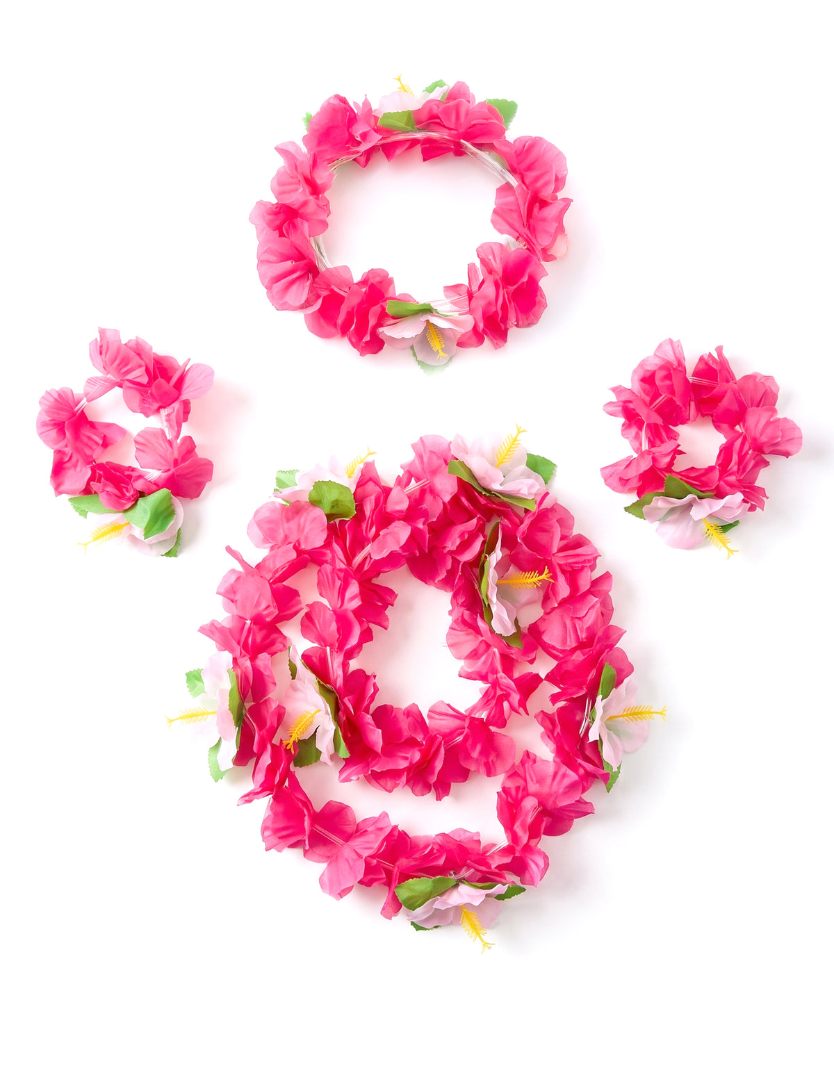 Kit Hawaí rosa - adulto