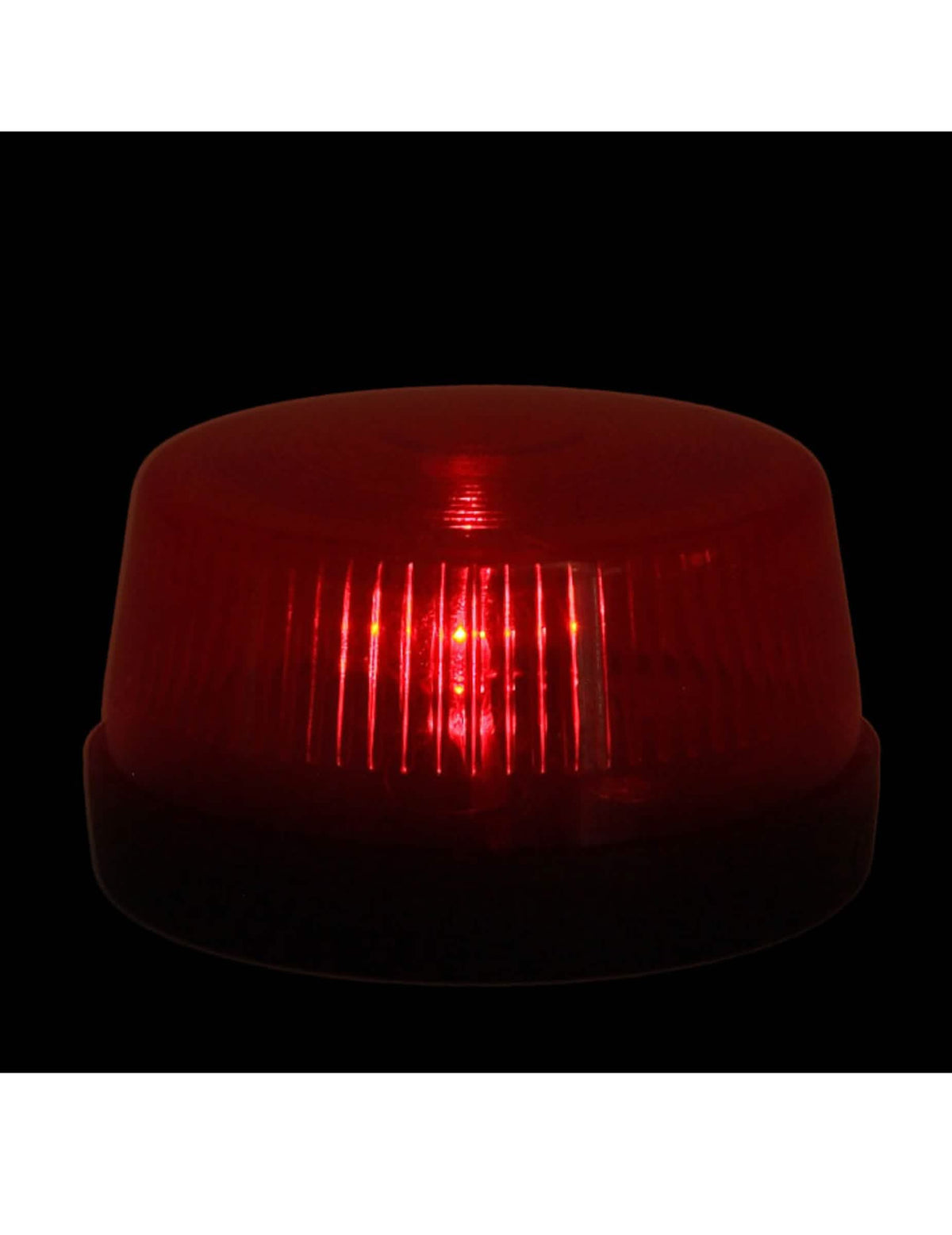 Efeito luminoso vermelho em funcionamento das sereias luminosas e sonoras para festa