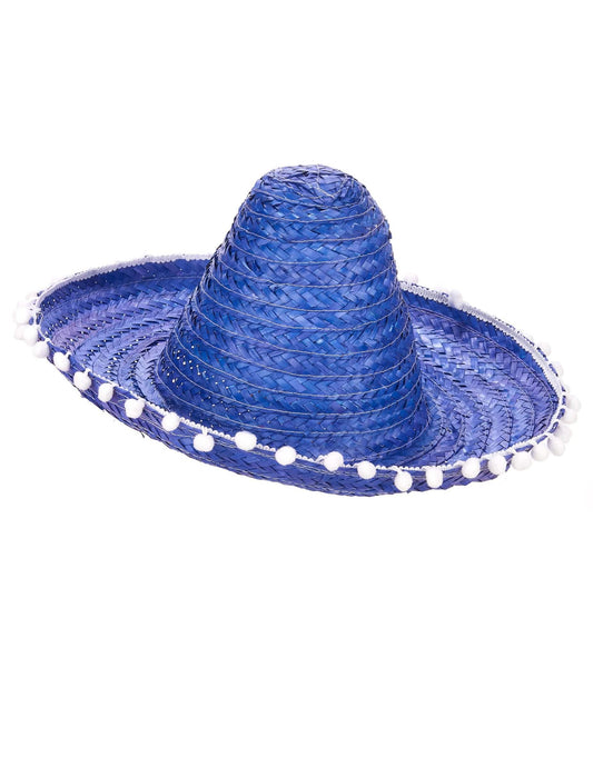 Sombrero mexicano azul adulto