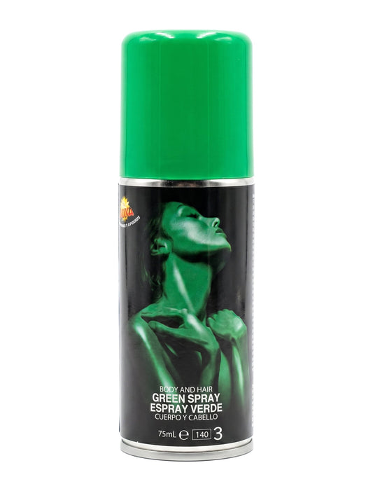 Spray corporal de purpurina verde 75 ml