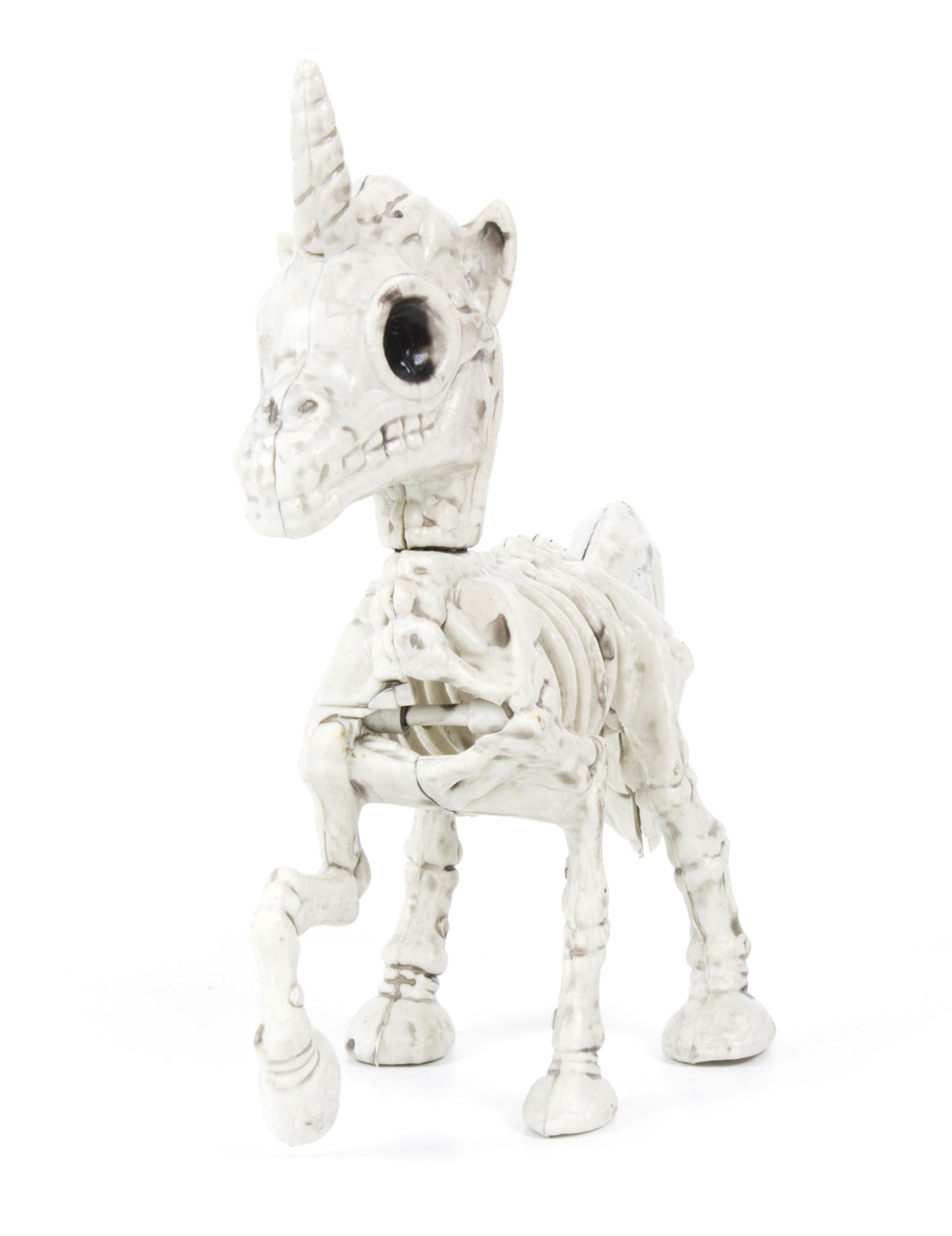 Squelette de licorne pour décoration blanc vieilli