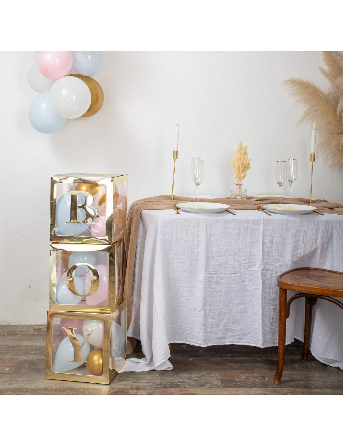 Situação dos autocolantes boy para baby shower