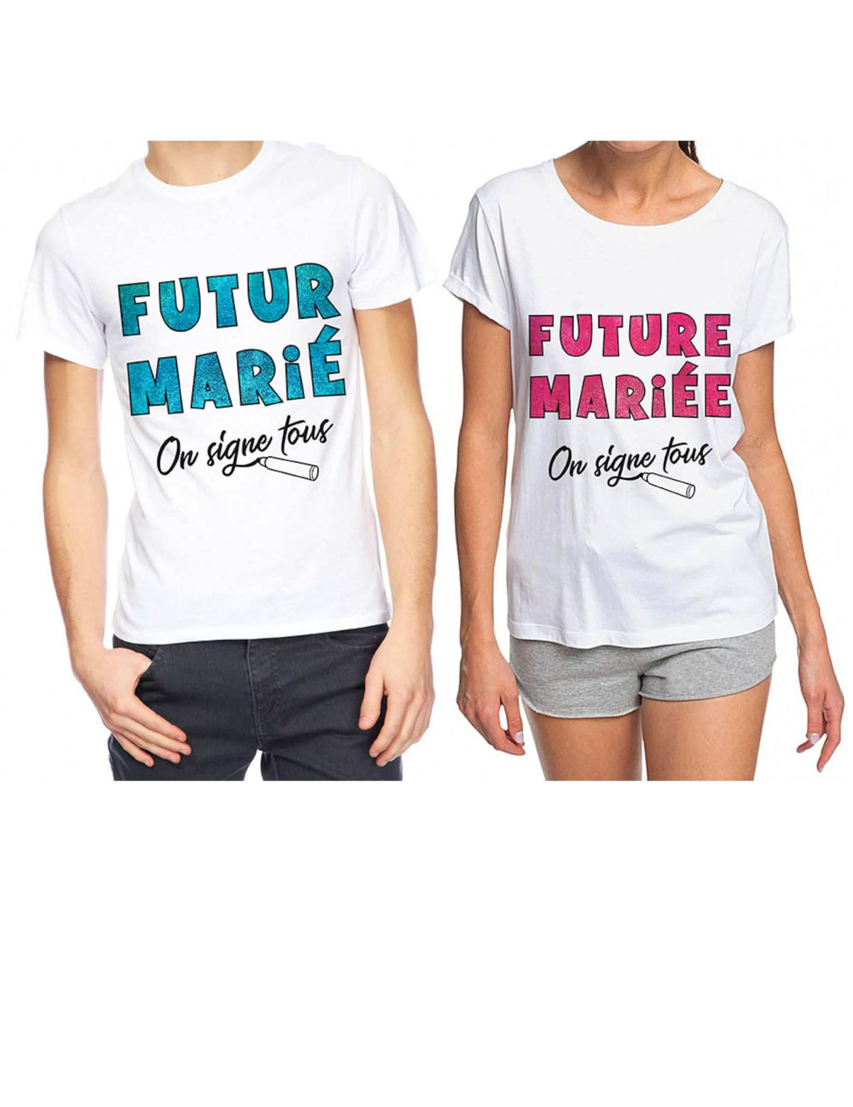 Modelos para noivo e noiva do T-shirt Enterro de vida de solteira