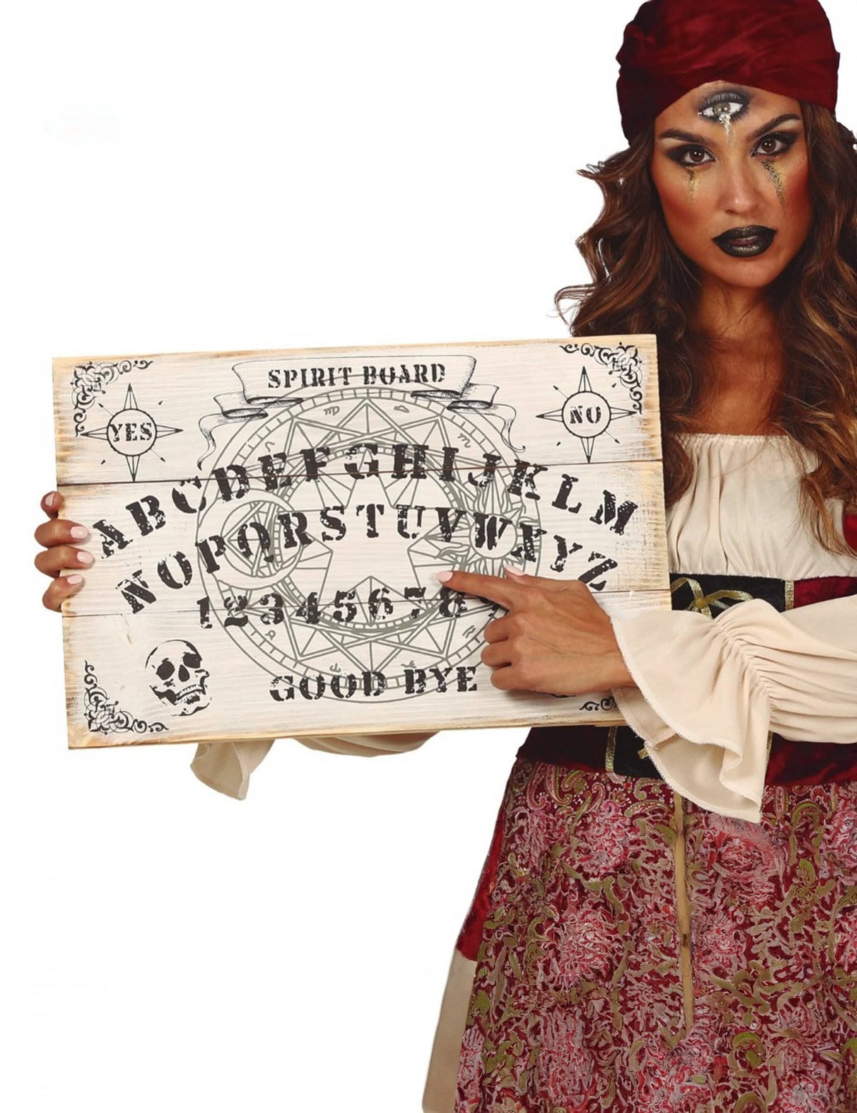 Tábua de madeira ouija 48 x 32 cm