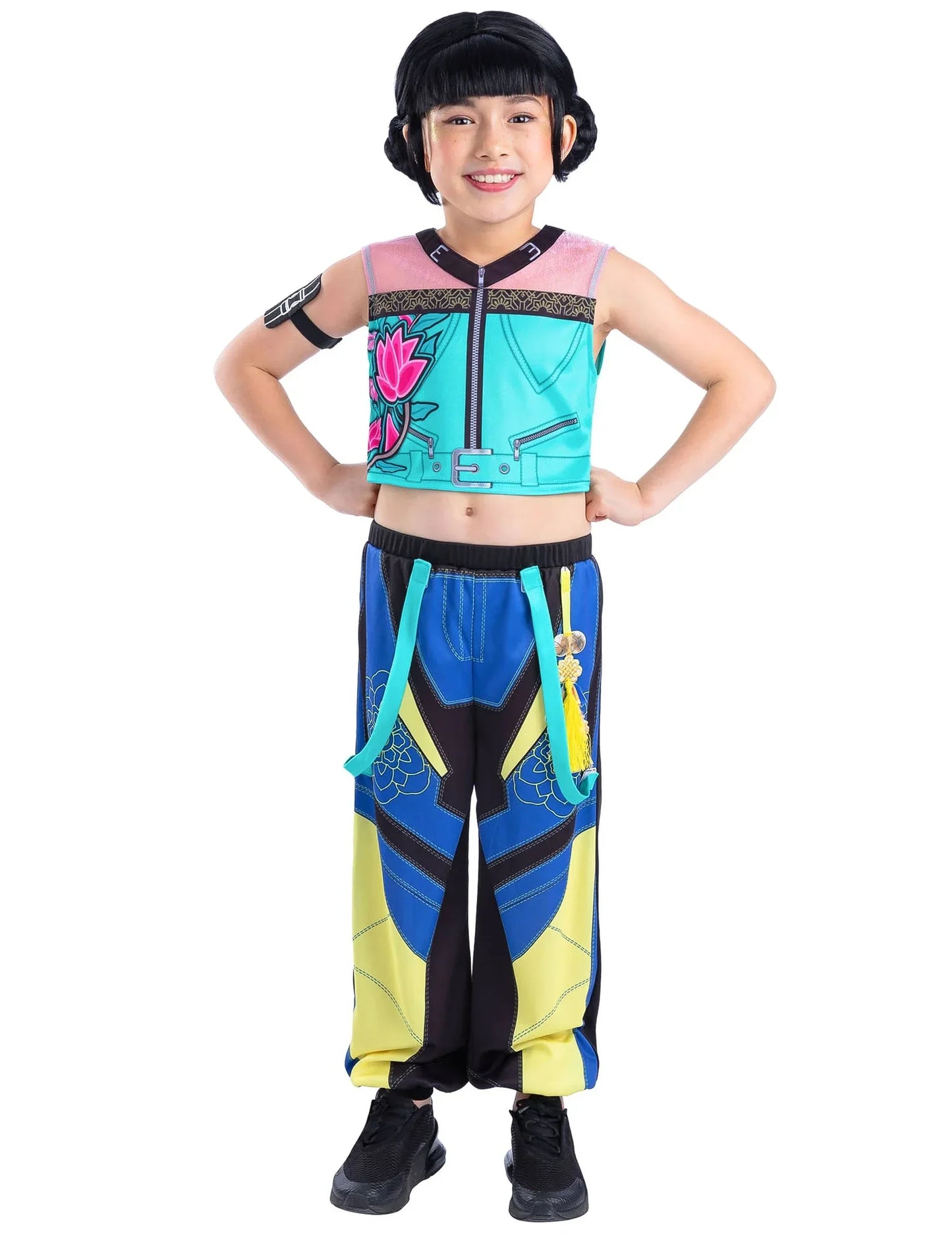 Kit de fantasia e peruca Zoey Kpop Demon Hunter™ para menina