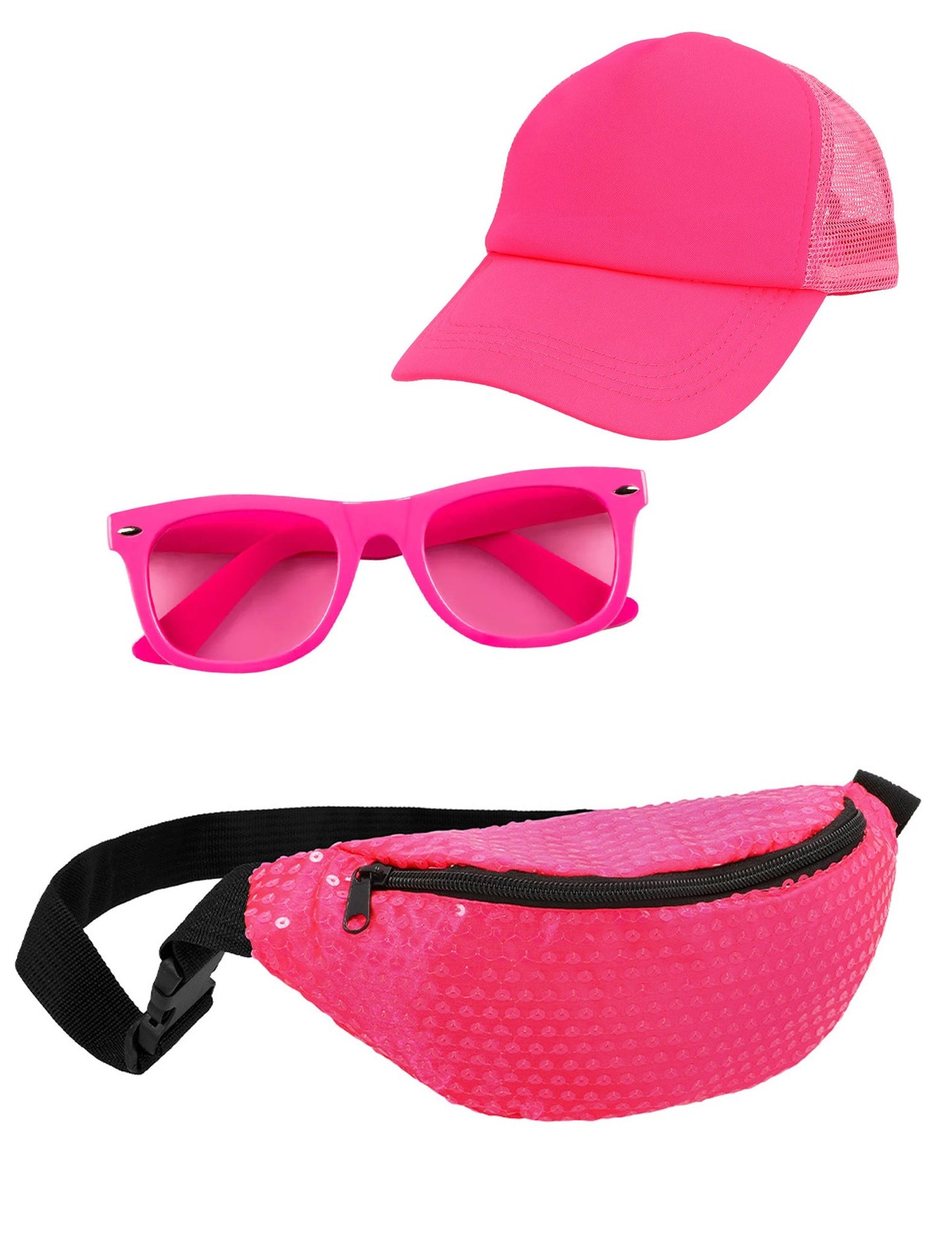 Kit de acessórios rosa flash