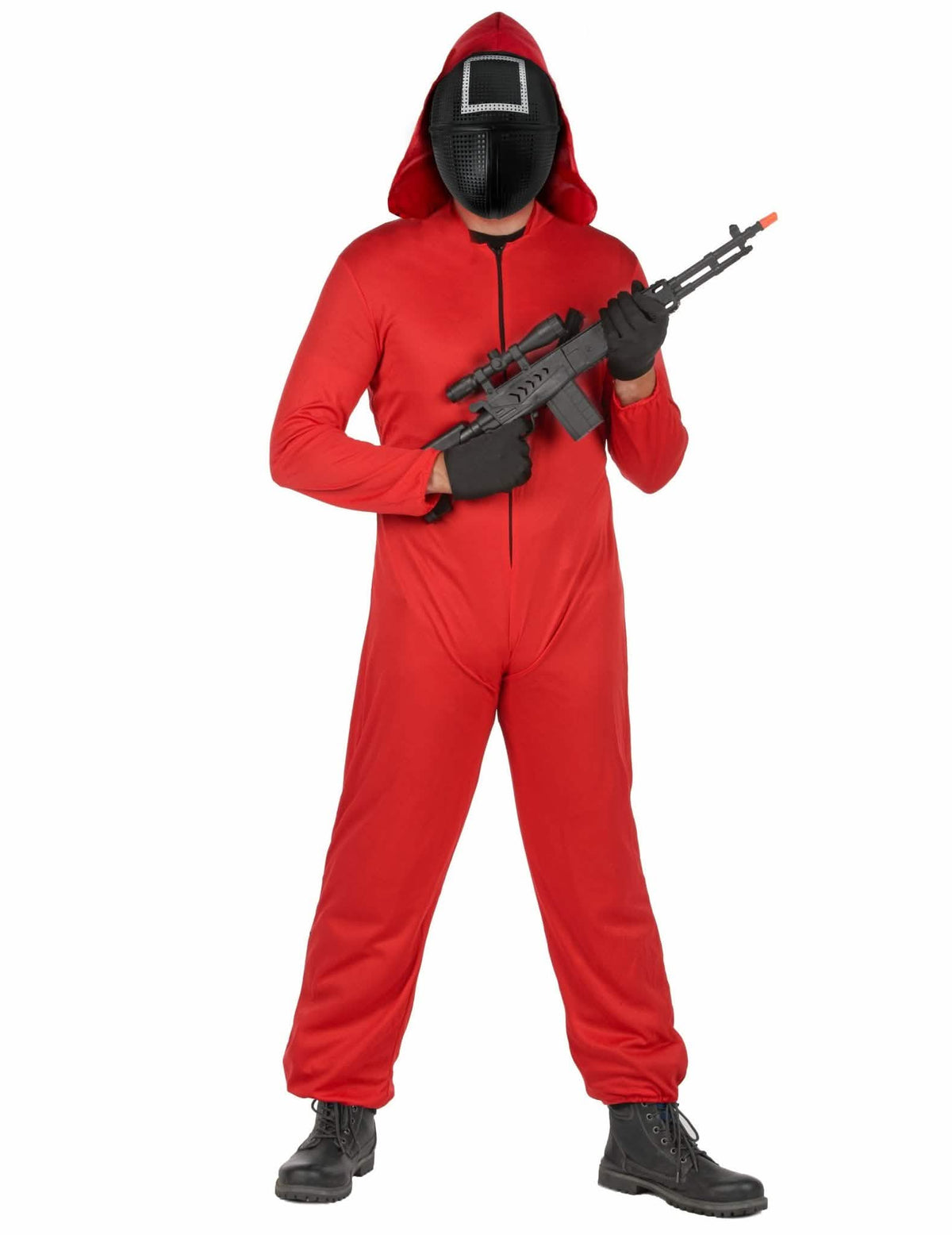 Conjunto de disfarce de guarda-jogo quadrado de luxo e acessórios