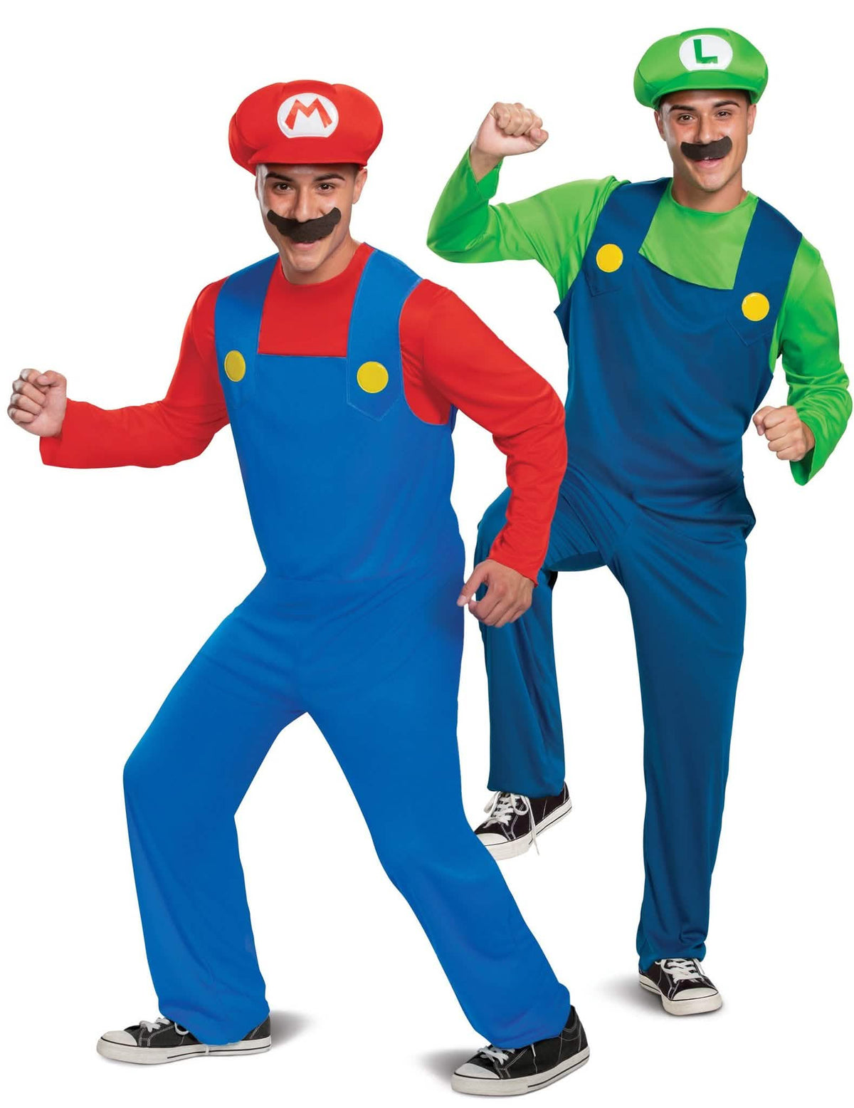Disfarce de casal clássico Mario e Luigi