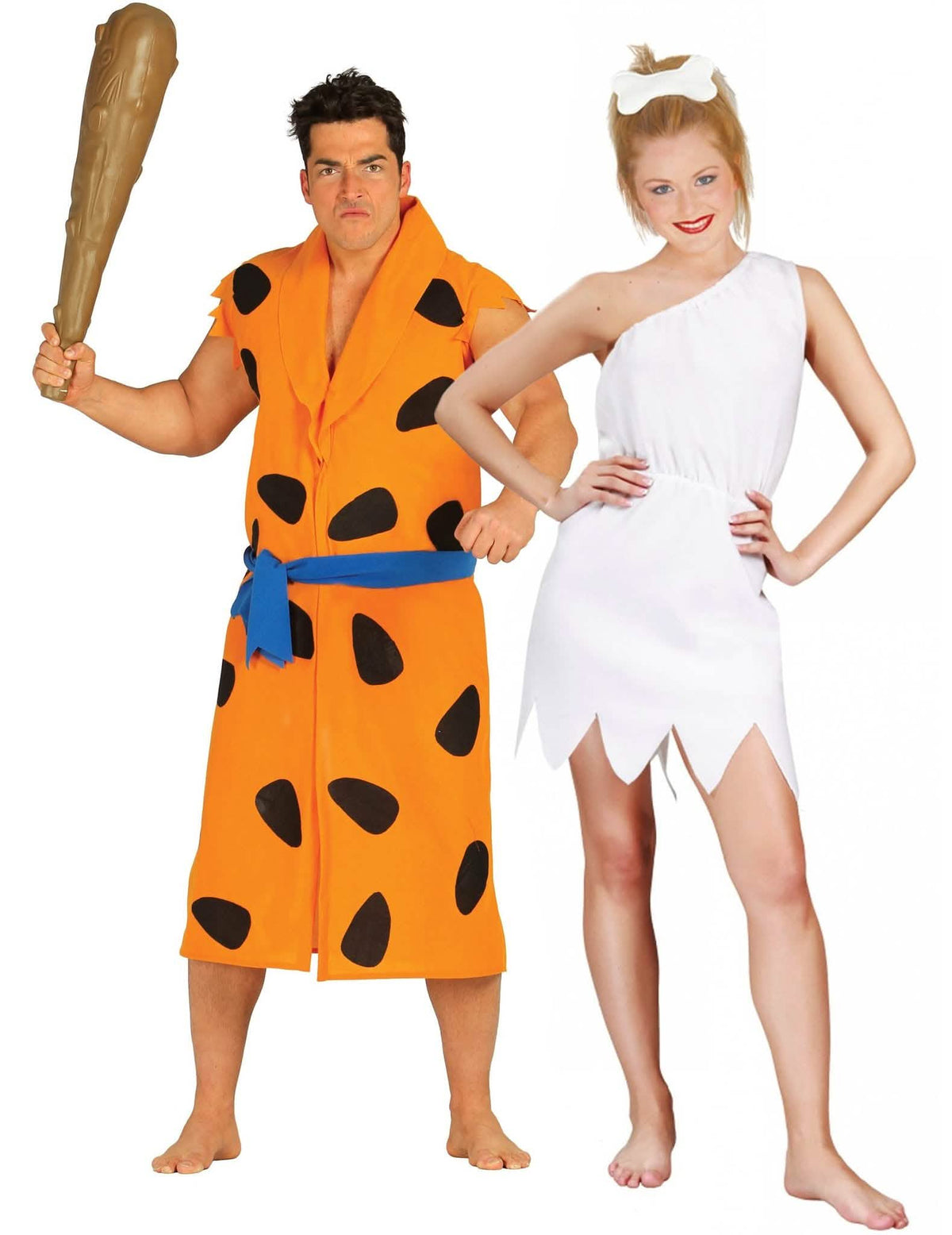 Disfarce casal das cavernas adulto
