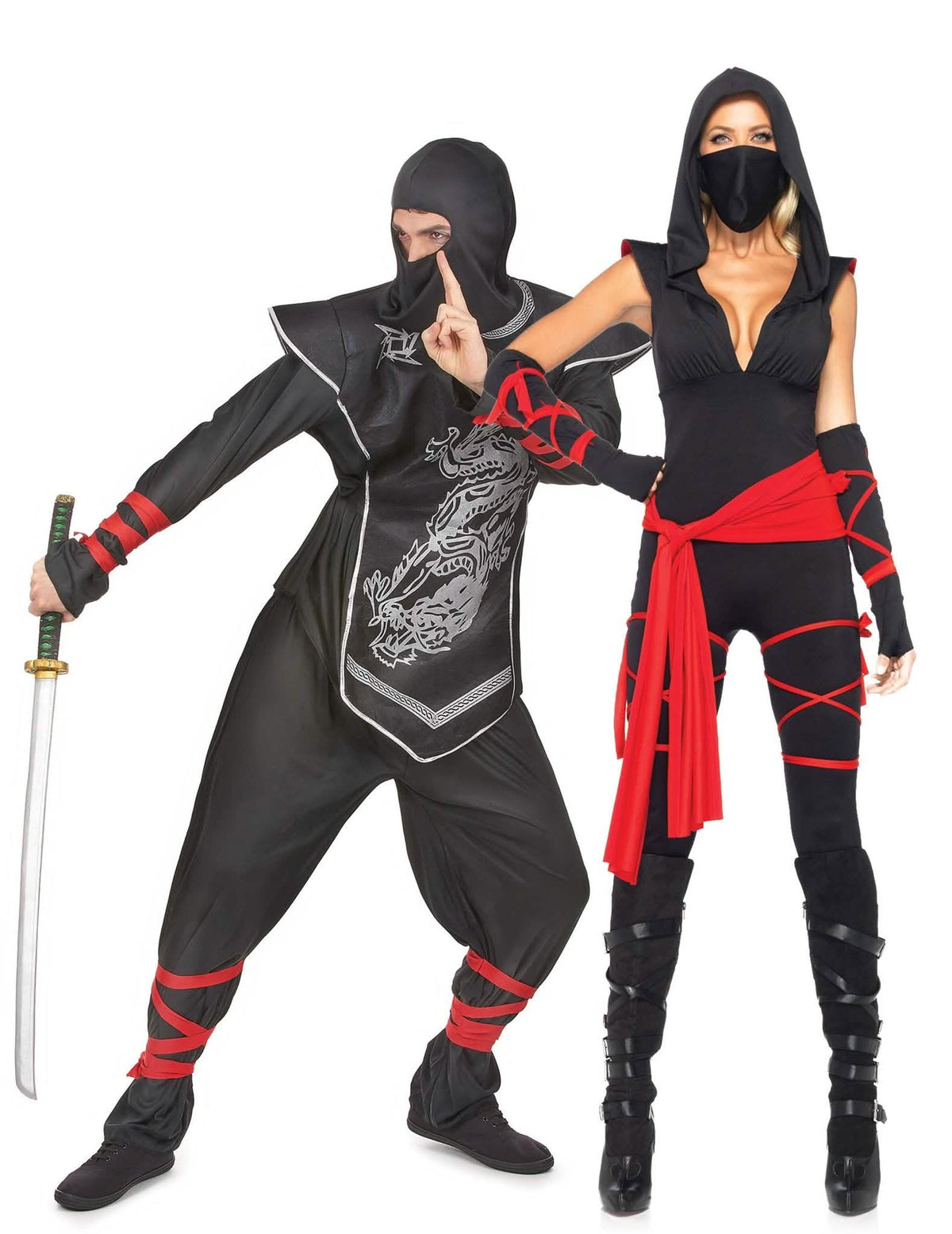 Disfarce de casal ninja