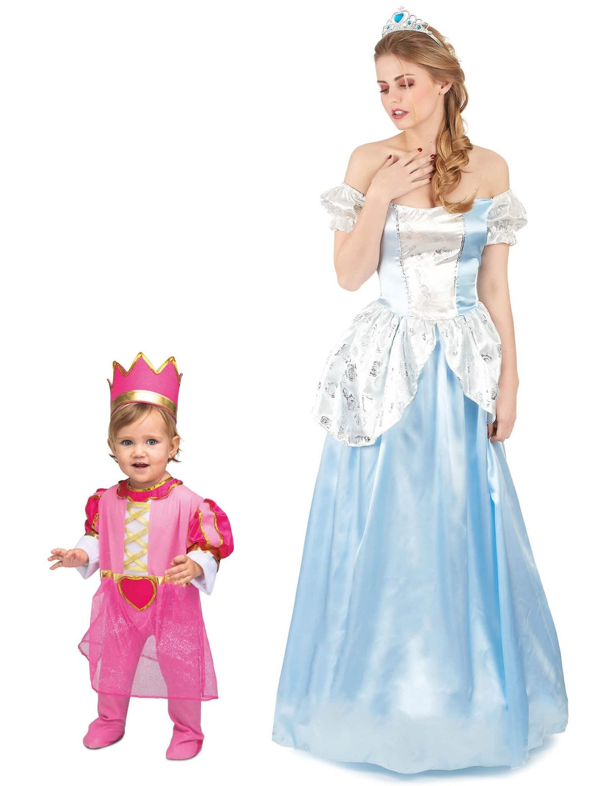 Disfarce de casal princesa mãe e filha
