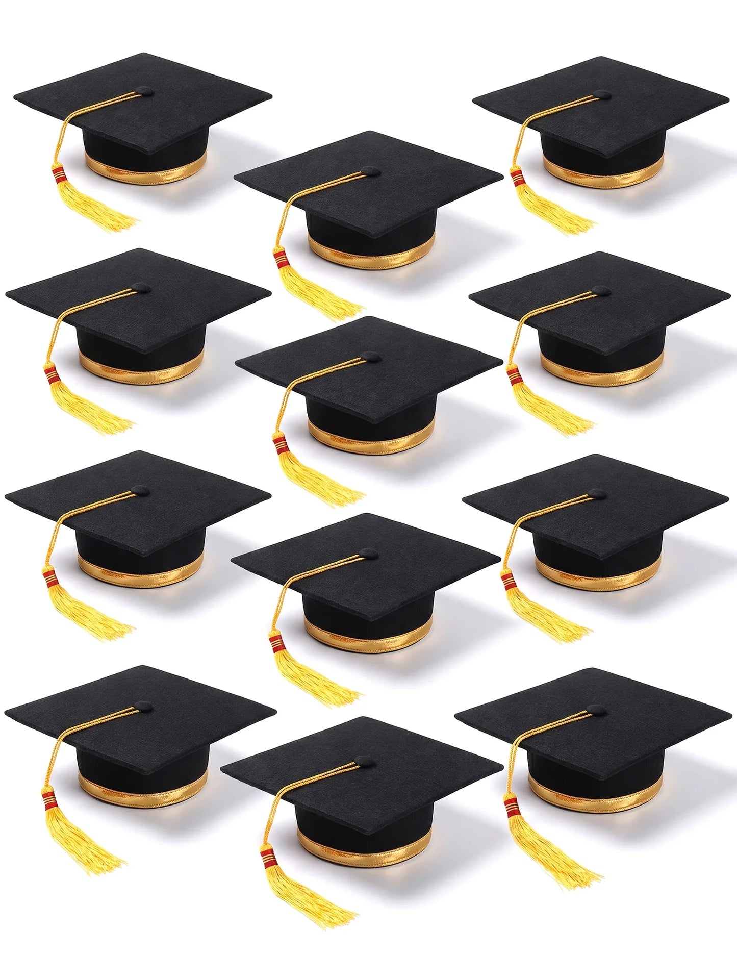 12 Chapéus de formatura para adulto