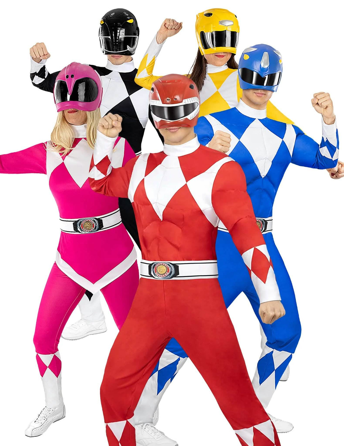 Disfarce de grupo Power Ranger™ para adultos