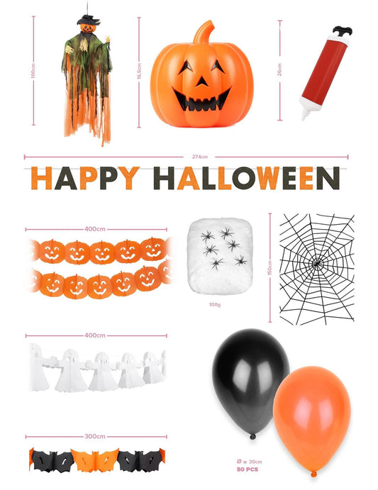 Kit de decoração de Halloween econômico