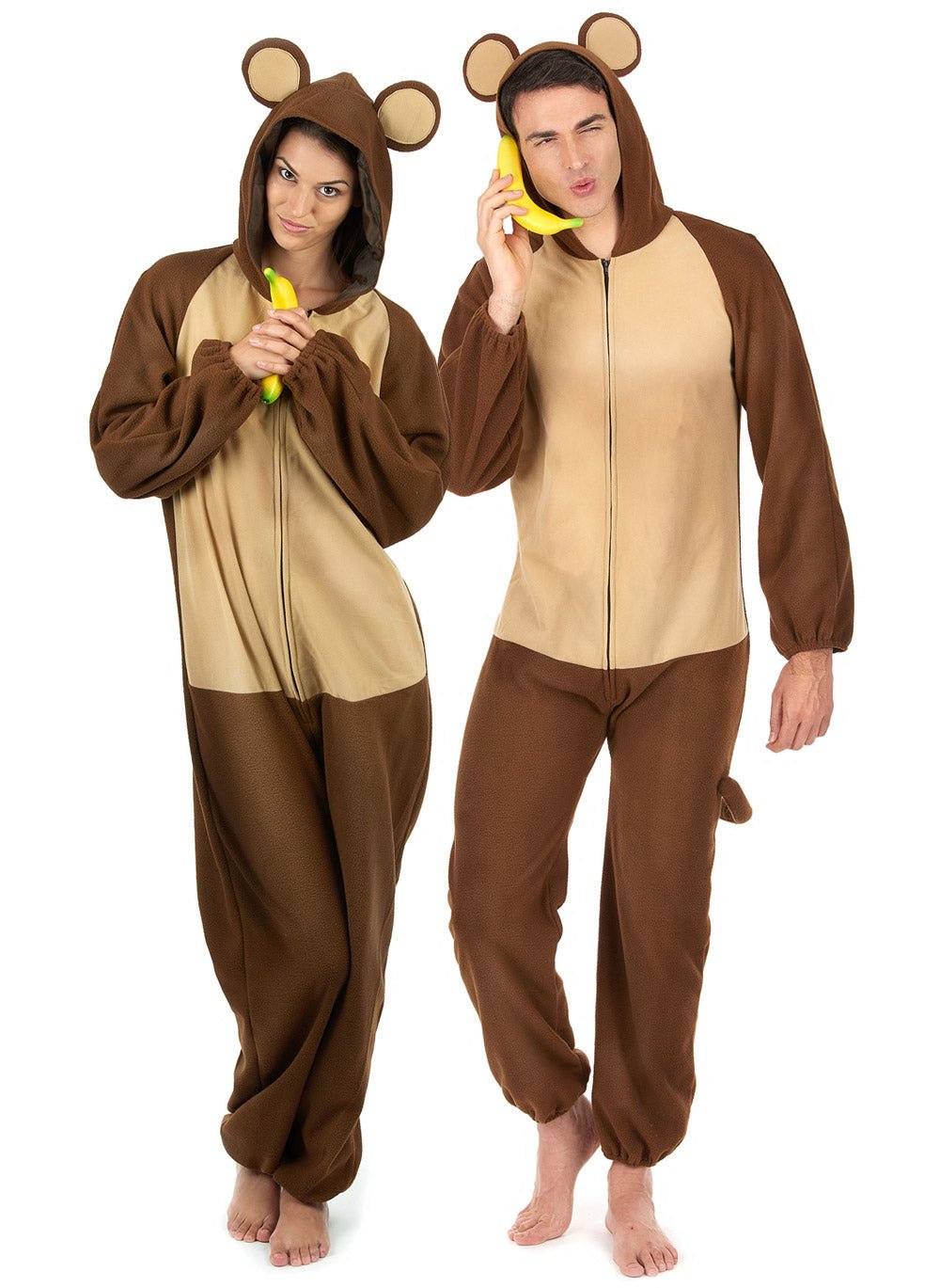 Disfarce de casal macaco