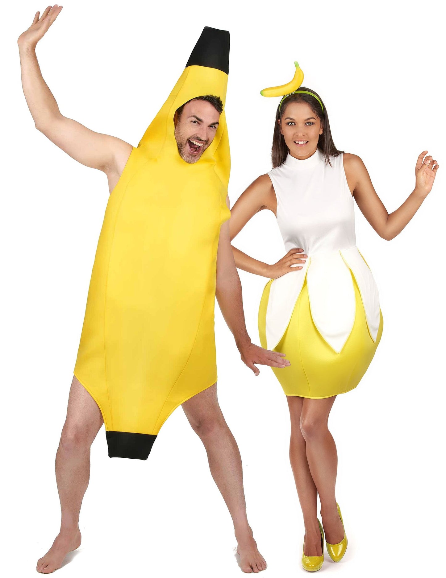 Disfarce de casal banana adulto